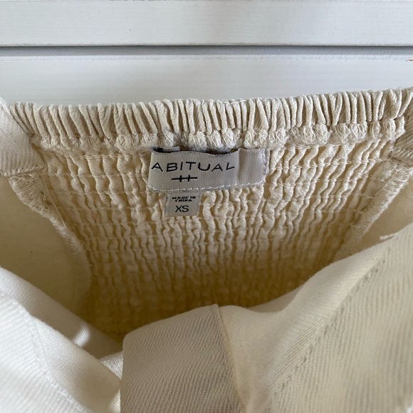 Habitual women’s cream dress with buttons and tie - Picture 4 of 5